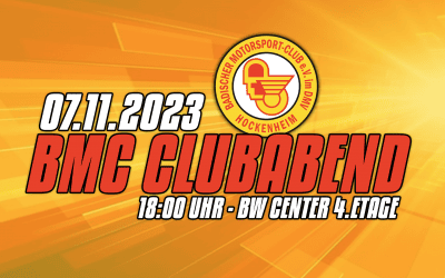 07. November 2023 BMC Clubabend am Hockenheimring