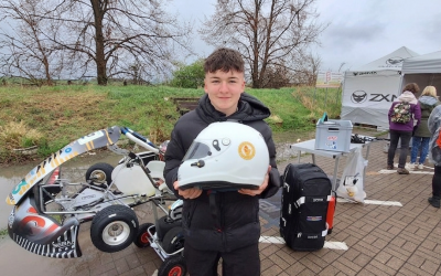 Gelungene Premiere für BMC Nachwuchs­fahrer Leon Haas beim Saison­auftakt der GTC | Kartrennsport