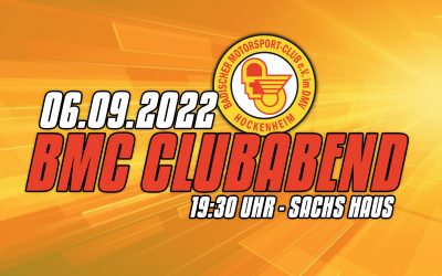 AM 06.09.2022 BMC Clubabend im Sachshaus