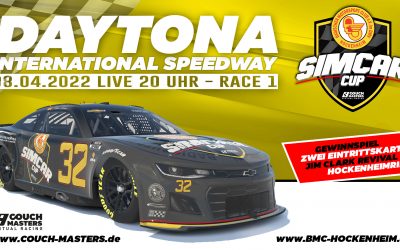 Gentlemen START your engines! Erstes Rennen des BMC SIMCAR CUP – Daytona Inter­na­tional Speedway 08.04.2022 Live ab 20 Uhr