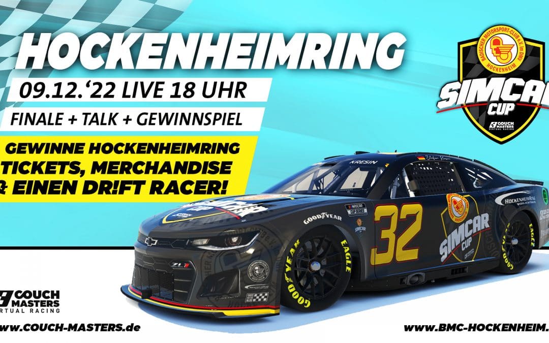 BMC Simracing | Das große Finale des BMC SIMCAR CUP auf dem virtu­ellen Hocken­heimring live vom echten Hocken­heimring Baden-Württemberg. Gewinne mega Preise.
