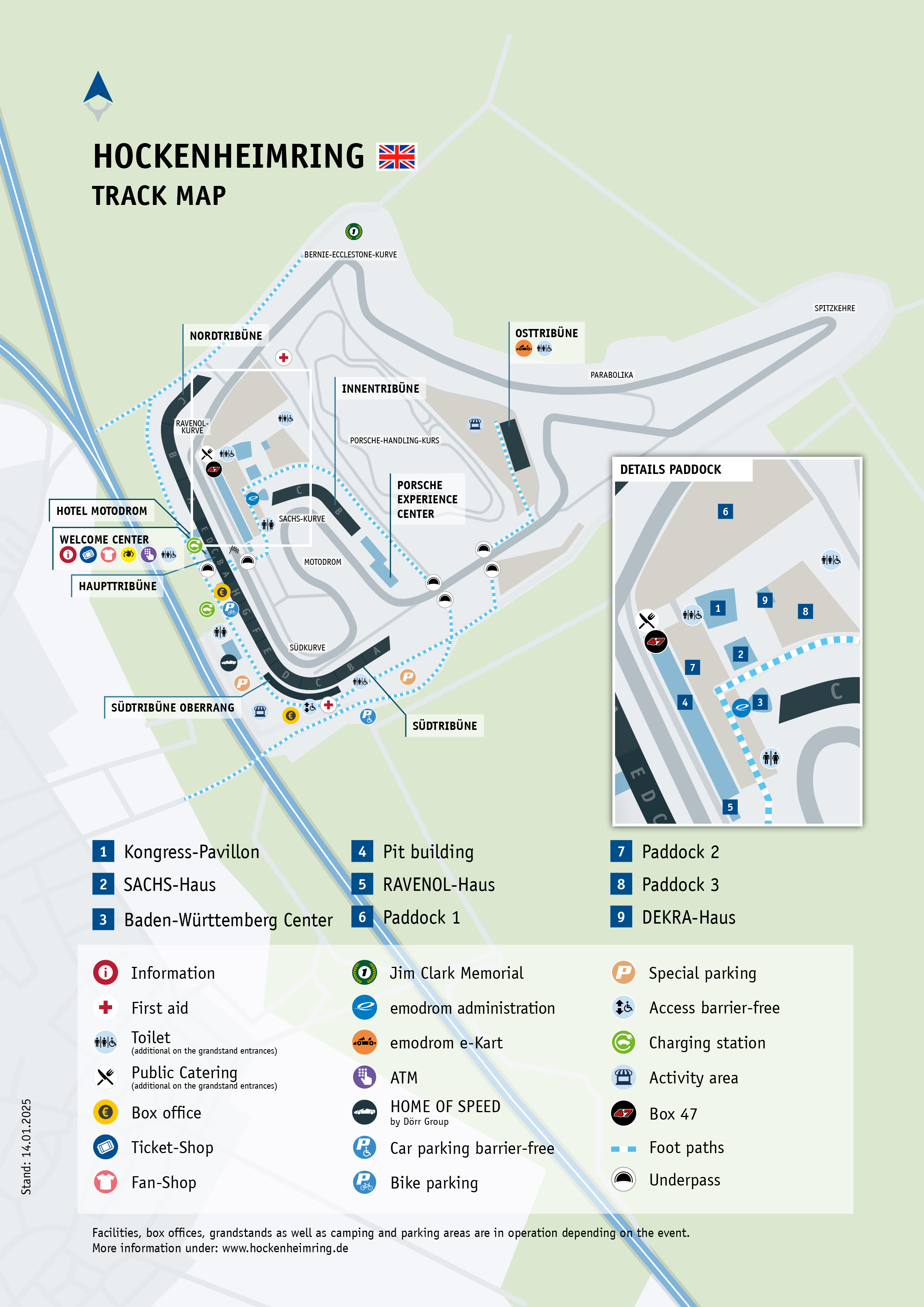 Lageplan Hockenheimring