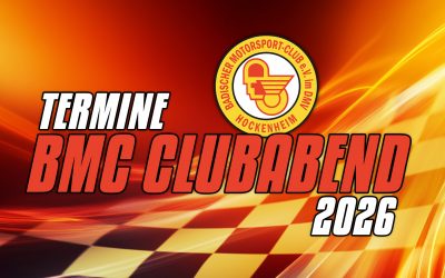 BMC Clubabende Termine 2026 am Hockenheimring