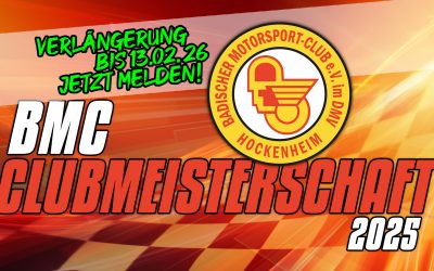 BMC Clubmeis­ter­schaft — Anmel­de­frist verlängert bis zum 13.02.2026