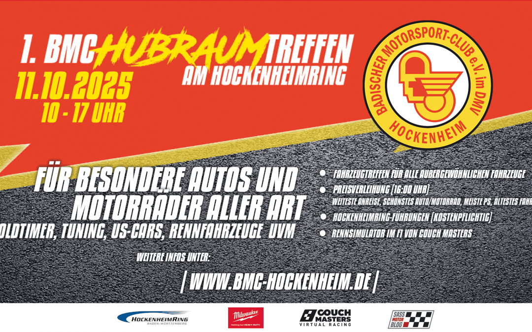1. BMC Hubraum Treffen – 11. Oktober 2025 am Hockenheimring